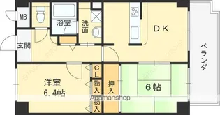 アルカディア段上【2階】の間取り