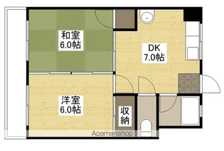コーポ大本【3階】の間取り