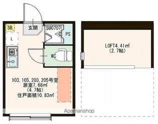 ハーモニーテラス練馬Ⅱ【1階】の間取り