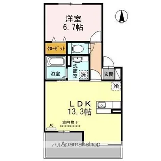RE・EARTHの杜 かわ【2階】の間取り