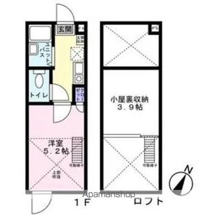 リブ東小岩【2階】の間取り