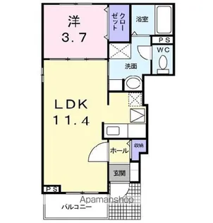 エアリー・スクエア 壱【1階】の間取り