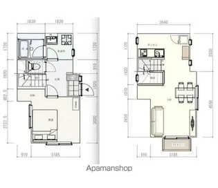神奈川県横浜市保土ケ谷区川島町【テラスハウス】の間取り
