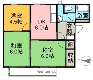 メゾントレビⅦ【203号室】の間取り