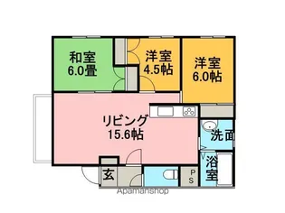 クレストコートA【1階】の間取り