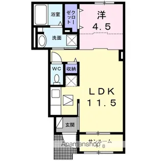 ヴェルナ【1階】の間取り