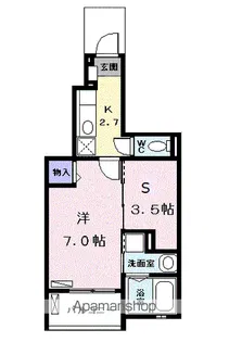 ベルドゥーラ【1階】の間取り