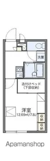 レオパレス湯田温泉【102号室】の間取り