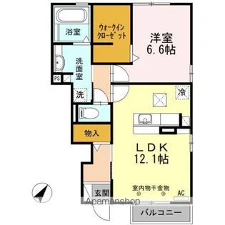 オーレ日吉II【1階】の間取り
