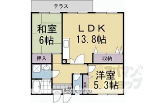 ソレイユ三宅II【303号室】の間取り