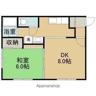 石垣アパート2号棟(イシガキアパートニゴウトウ)【202号室】の間取り