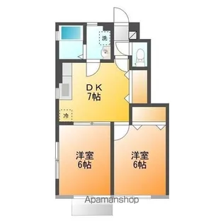 グランパルク東町【1階】の間取り