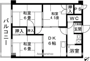 千歳パークマンション【3階】の間取り