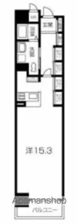 キャッスルコート西新町【807号室】の間取り