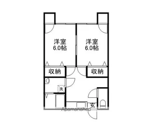 コーポあべ【2号室】の間取り