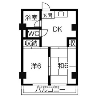 メゾンカナン【3階】の間取り