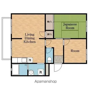 ボルトシティ熊取Ⅰ【205号室】の間取り