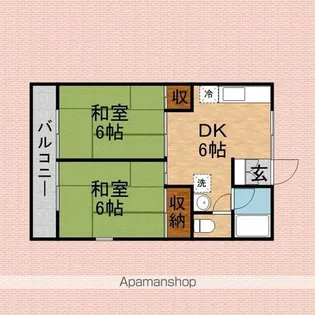 セジュールコーポK【203号室】の間取り
