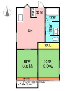 ハイツ清城【201号室】の間取り