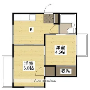 山根ビル(白島九軒町)【3階】の間取り