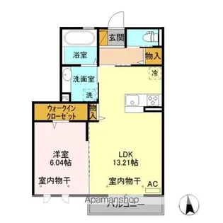 レジンエベール【2階】の間取り