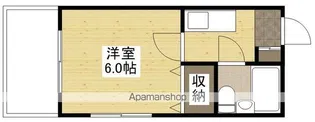 グリーンハイツ観音【2階】の間取り