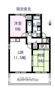 グリーン・ビュー幸【2階】の間取り