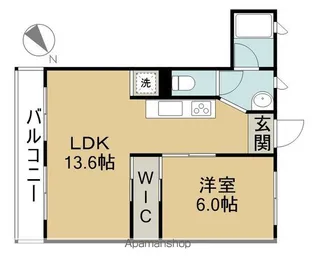 大長マンション【202号室】の間取り