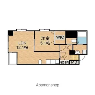 LAUREL COURT 田町(ローレルコート田町)【6階】の間取り