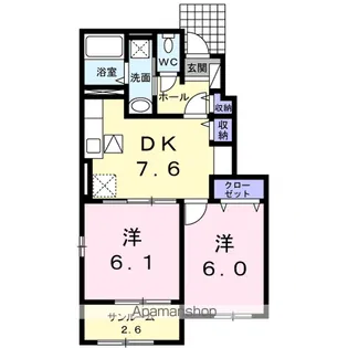 グリッターコートⅠ【1階】の間取り
