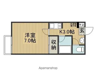 S.S.ハイツB棟【203号室】の間取り