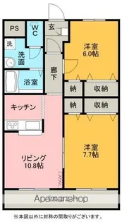 ヒルズひがし【3階】の間取り