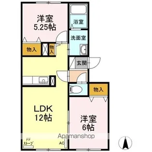 ルグラン松森【2階】の間取り