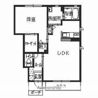 シャーメゾン今宿B棟【1階】の間取り