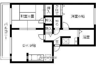 ハイカムール国分Ⅱ【301号室】の間取り