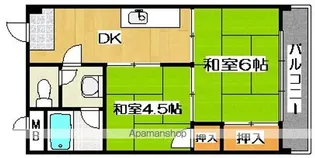 大阪府大阪市住吉区南住吉2丁目【マンション】の間取り