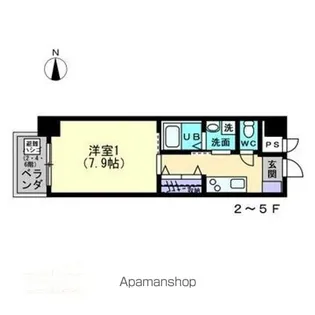 ミモザヒルズ古町【6階】の間取り