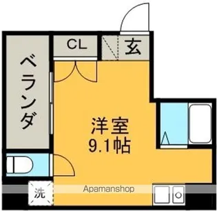 グレイス名駅北【7階】の間取り