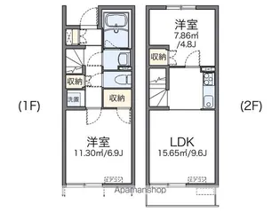 レオネクストコーポ吉浜2【1階】の間取り