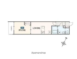 1LDKの間取り画像