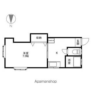 アプリコットあもり【2階】の間取り