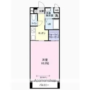 DE DOMO GEMINOS 2ND【103号室】の間取り