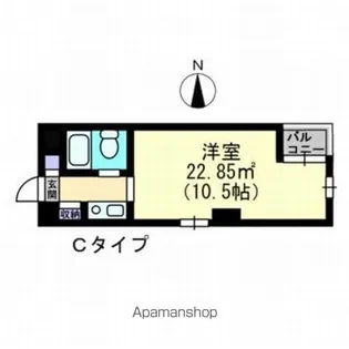 アルファ清心町Ⅱ【303号室】の間取り