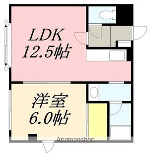 シャルル大手町【302号室】の間取り