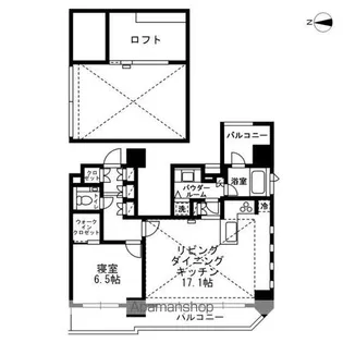 レジディア文京湯島Ⅲ【12階】の間取り