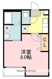 クレフラスト愛宕橋C【2階】の間取り