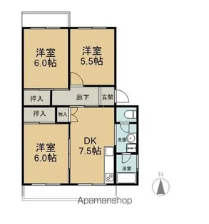 セントラル瑞穂【304号室】の間取り