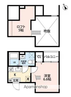 ヒラソル守山【2階】の間取り