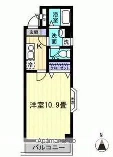 アペレス木太【3階】の間取り