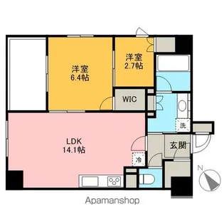 コンフォリア日本橋人形町【5階】の間取り